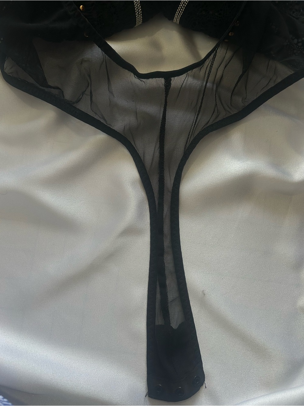 Victoria’s Secret Very Sexy Embellished Lace Bodysuit M- Excellent Condition - Picture 7 of 14